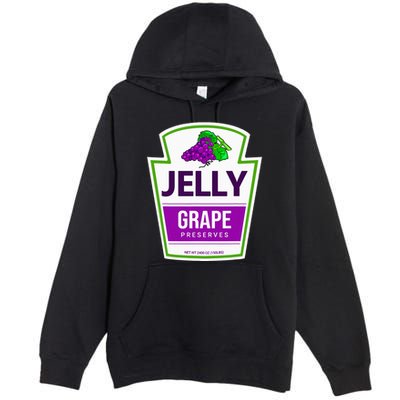 Lazy Costume S Grape Jelly Jar For Halloween Premium Pullover Hoodie