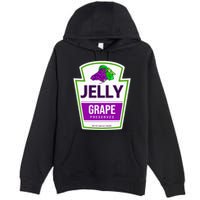 Lazy Costume S Grape Jelly Jar For Halloween Premium Pullover Hoodie