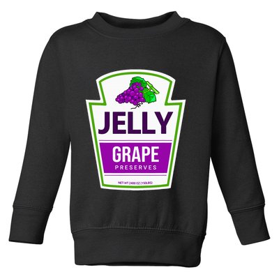 Lazy Costume S Grape Jelly Jar For Halloween Toddler Sweatshirt