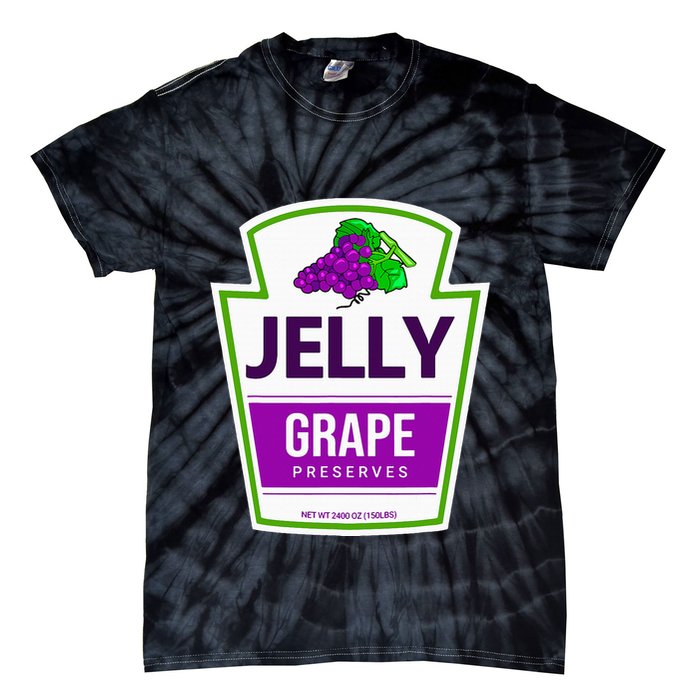 Lazy Costume S Grape Jelly Jar For Halloween Tie-Dye T-Shirt
