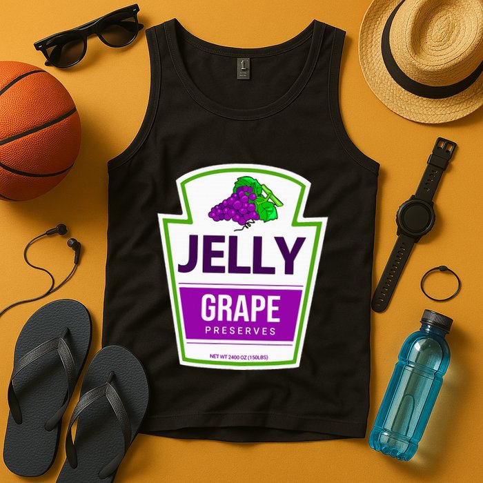 Lazy Costume S Grape Jelly Jar For Halloween Tank Top