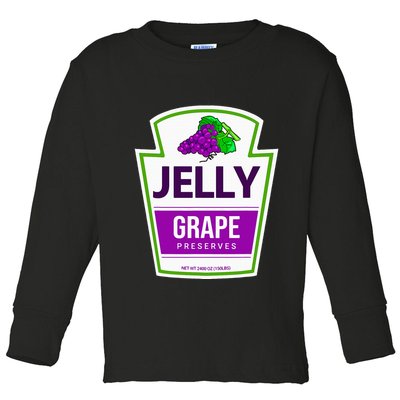 Lazy Costume S Grape Jelly Jar For Halloween Toddler Long Sleeve Shirt