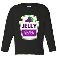 Lazy Costume S Grape Jelly Jar For Halloween Toddler Long Sleeve Shirt