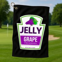 Lazy Costume S Grape Jelly Jar For Halloween Golf Towel