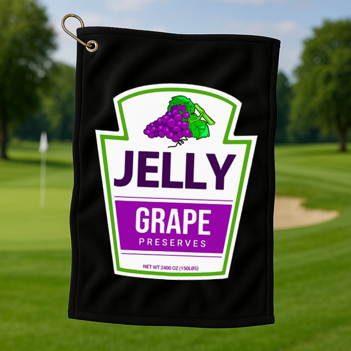 Lazy Costume S Grape Jelly Jar For Halloween Golf Towel