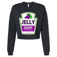 Lazy Costume S Grape Jelly Jar For Halloween Cropped Pullover Crew