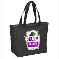 Lazy Costume S Grape Jelly Jar For Halloween Zip Tote Bag