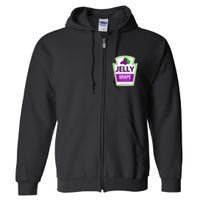 Lazy Costume S Grape Jelly Jar For Halloween Full Zip Hoodie