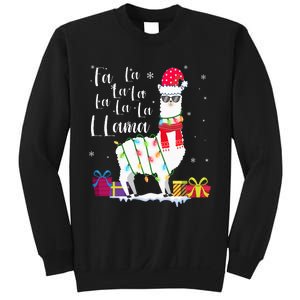 Llama Christmas Sweater FaLaLa Lama Funny Xmas Sweatshirt