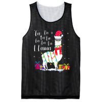 Llama Christmas Sweater FaLaLa Lama Funny Xmas Mesh Reversible Basketball Jersey Tank