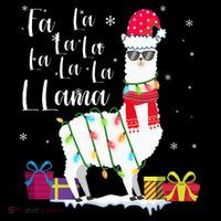 Llama Christmas Sweater FaLaLa Lama Funny Xmas Wool Snapback Cap
