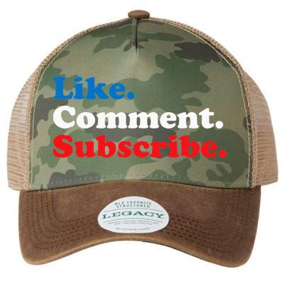 Like Comment Subscribe Vlogger Social Media Blogger Legacy Tie Dye Trucker Hat