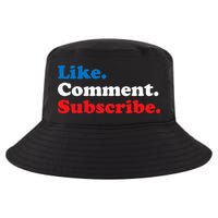 Like Comment Subscribe Vlogger Social Media Blogger Cool Comfort Performance Bucket Hat