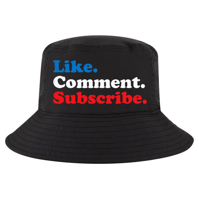 Like Comment Subscribe Vlogger Social Media Blogger Cool Comfort Performance Bucket Hat