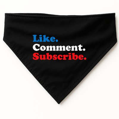 Like Comment Subscribe Vlogger Social Media Blogger USA-Made Doggie Bandana