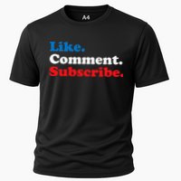 Like Comment Subscribe Vlogger Social Media Blogger Performance Shirt