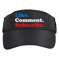 Like Comment Subscribe Vlogger Social Media Blogger Adult Drive Performance Visor