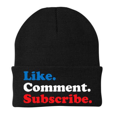 Like Comment Subscribe Vlogger Social Media Blogger Beanie