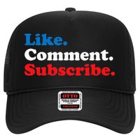 Like Comment Subscribe Vlogger Social Media Blogger Trucker Hat