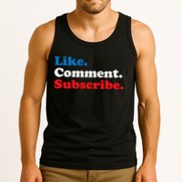 Like Comment Subscribe Vlogger Social Media Blogger Tank Top