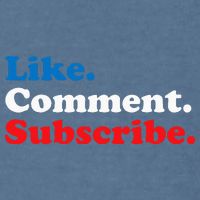 Like Comment Subscribe Vlogger Social Media Blogger Garment-Dyed Sweatshirt
