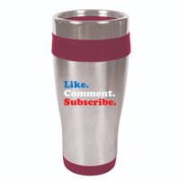 Like Comment Subscribe Vlogger Social Media Blogger 16oz Travel Tumbler