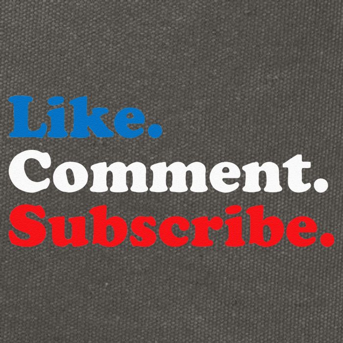 Like Comment Subscribe Vlogger Social Media Blogger Cotton Canvas Backpack
