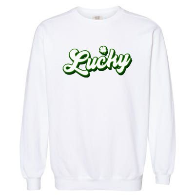 Lucky Charm Shamrock Lucky Garment-Dyed Sweatshirt