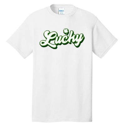 Lucky Charm Shamrock Lucky Tall T-Shirt