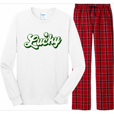 Lucky Charm Shamrock Lucky Long Sleeve Pajama Set