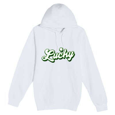 Lucky Charm Shamrock Lucky Premium Pullover Hoodie