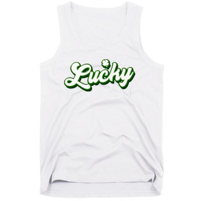 Lucky Charm Shamrock Lucky Tank Top