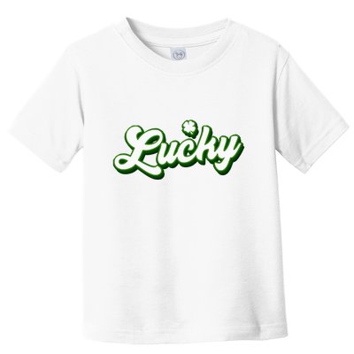 Lucky Charm Shamrock Lucky Toddler T-Shirt
