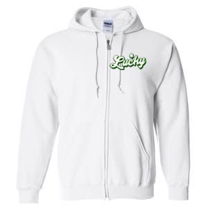 Lucky Charm Shamrock Lucky Full Zip Hoodie