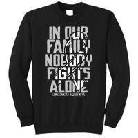 Lung Cancer Support White Family Lung Cancer Awareness Sweatshirt