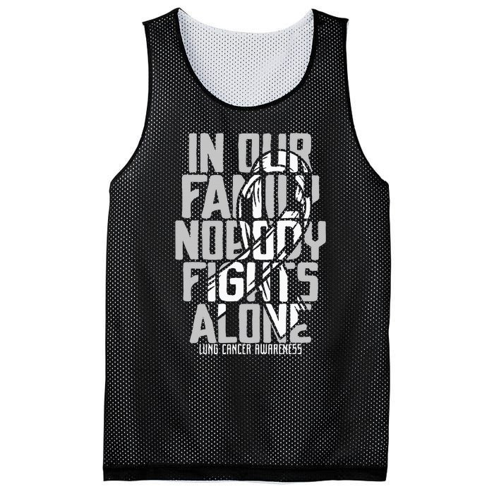 Lung Cancer Support White Family Lung Cancer Awareness Mesh Reversible Basketball Jersey Tank