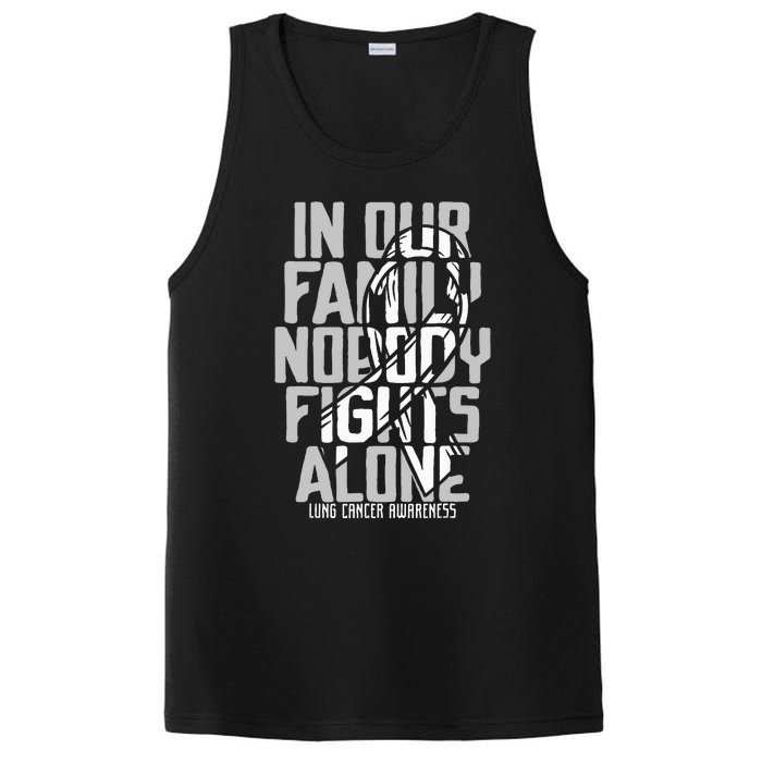 Lung Cancer Support White Family Lung Cancer Awareness PosiCharge Competitor Tank