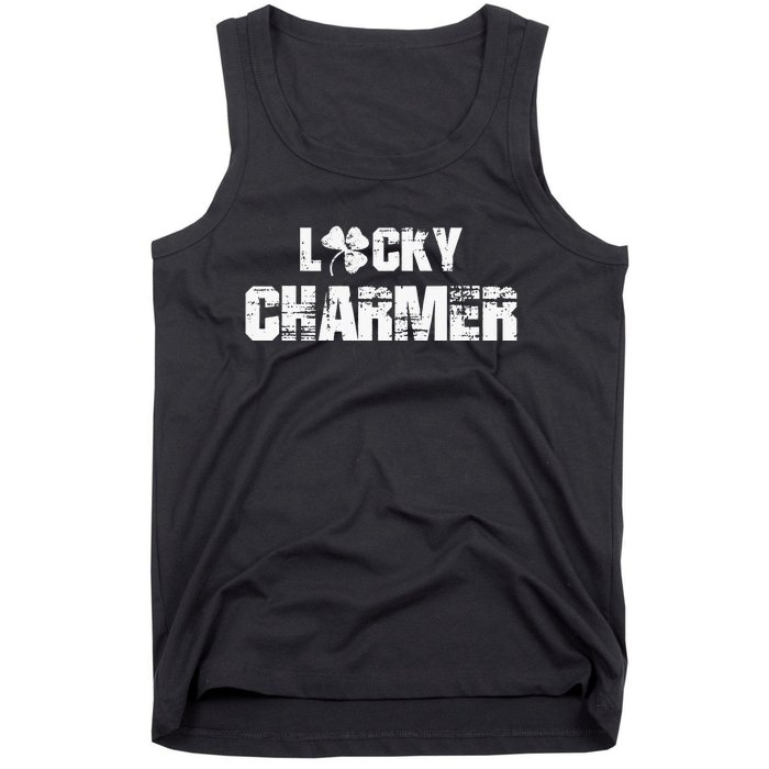 Lucky Charmer Shamrock Clover Leaf Tank Top