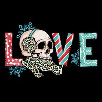 Love Christmas Skull Funny Xmas Hoilday Gift Impact Tech Backpack