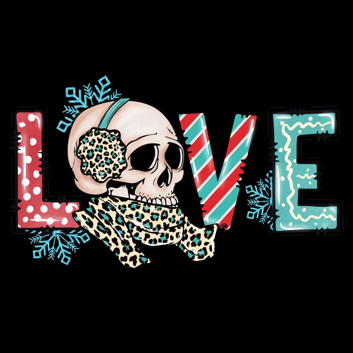 Love Christmas Skull Funny Xmas Hoilday Gift Impact Tech Backpack