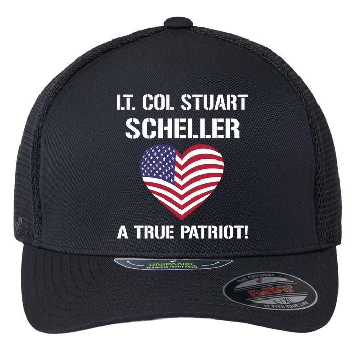 Lt. Col. Stuart Scheller A True Patriot Flexfit Unipanel Trucker Cap