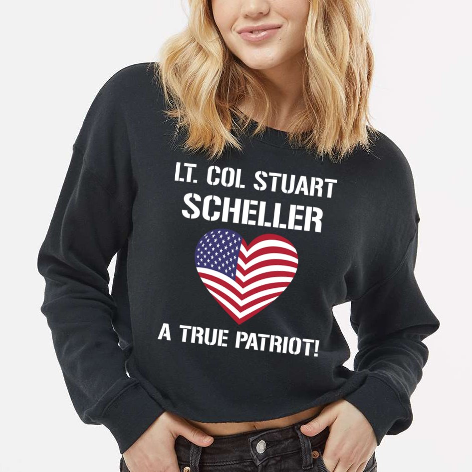 Lt. Col. Stuart Scheller A True Patriot Cropped Pullover Crew