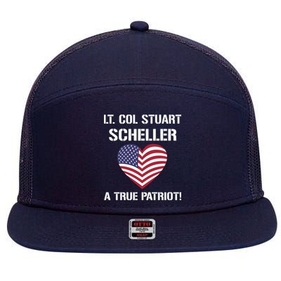 Lt. Col. Stuart Scheller A True Patriot 7 Panel Mesh Trucker Snapback Hat
