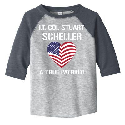 Lt. Col. Stuart Scheller A True Patriot Toddler Fine Jersey T-Shirt