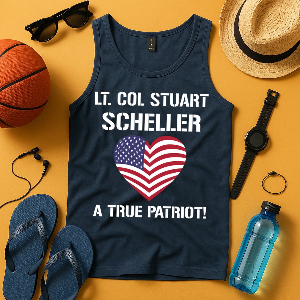 Lt. Col. Stuart Scheller A True Patriot Tank Top