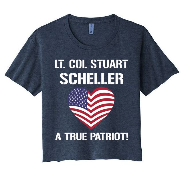 Lt. Col. Stuart Scheller A True Patriot Crop Top