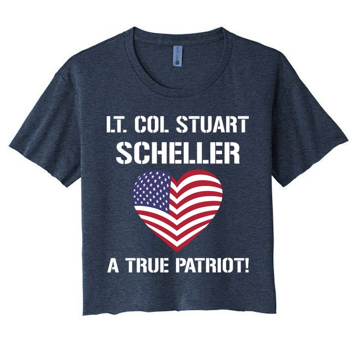 Lt. Col. Stuart Scheller A True Patriot Crop Top