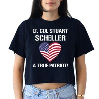 Lt. Col. Stuart Scheller A True Patriot Crop Top