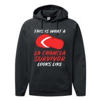 La Chancla Survivor Funny Family Humor Gift Performance Fleece Hoodie