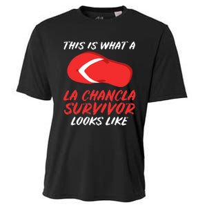 La Chancla Survivor Funny Family Humor Gift Cooling Performance Crew T-Shirt